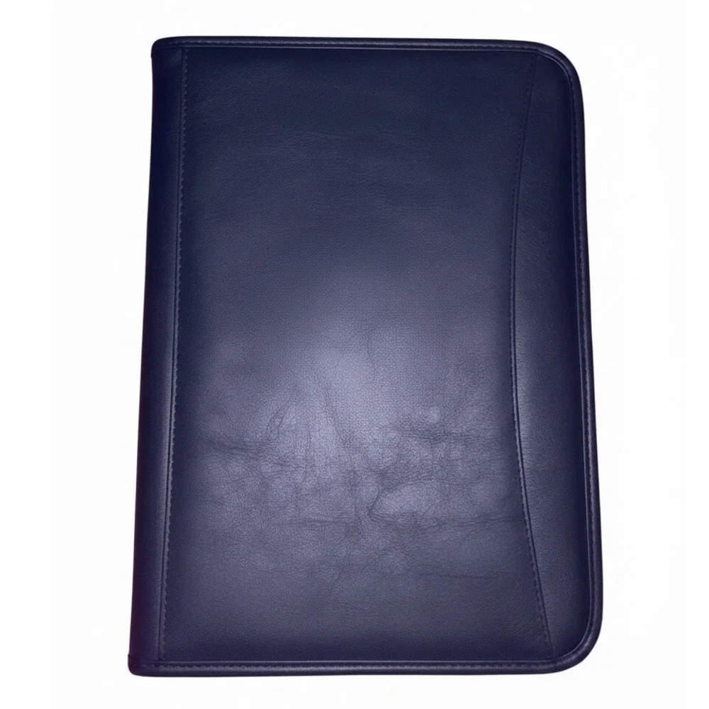 Army‎ Family Team Building Leather Portfolio Organizer w Eagle Emblem Military